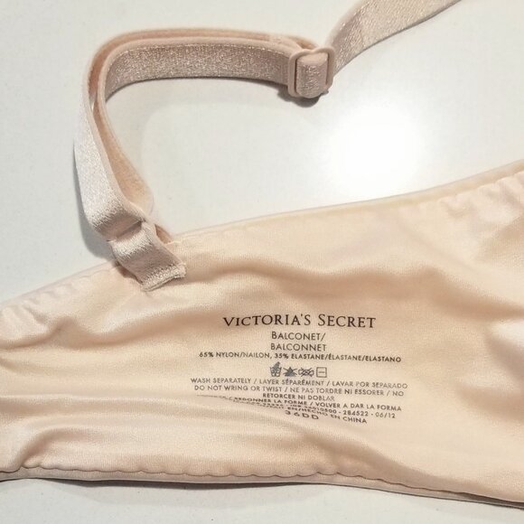 NWOT Victoria's Secret 36DD Nude Balconnet Bra - Picture 4 of 6